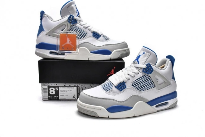 Bmlin shoes Air Blue Retro Jordan 4 Military 308497-105 (2012) 0715
